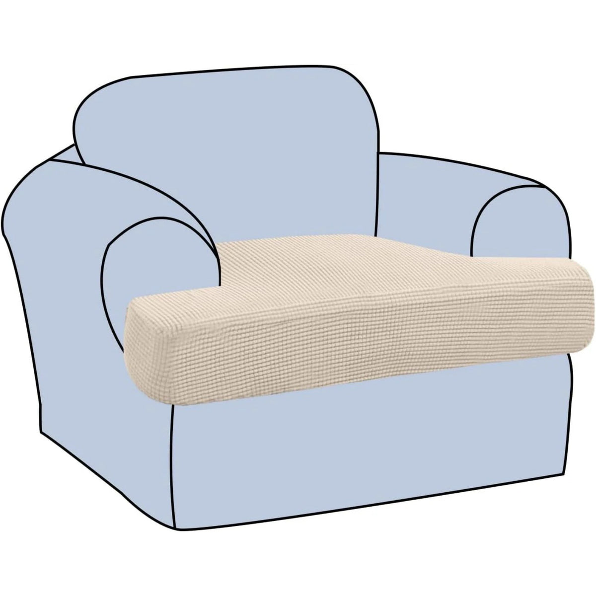 Stretch T Cushion Chair Sofa Slipcover