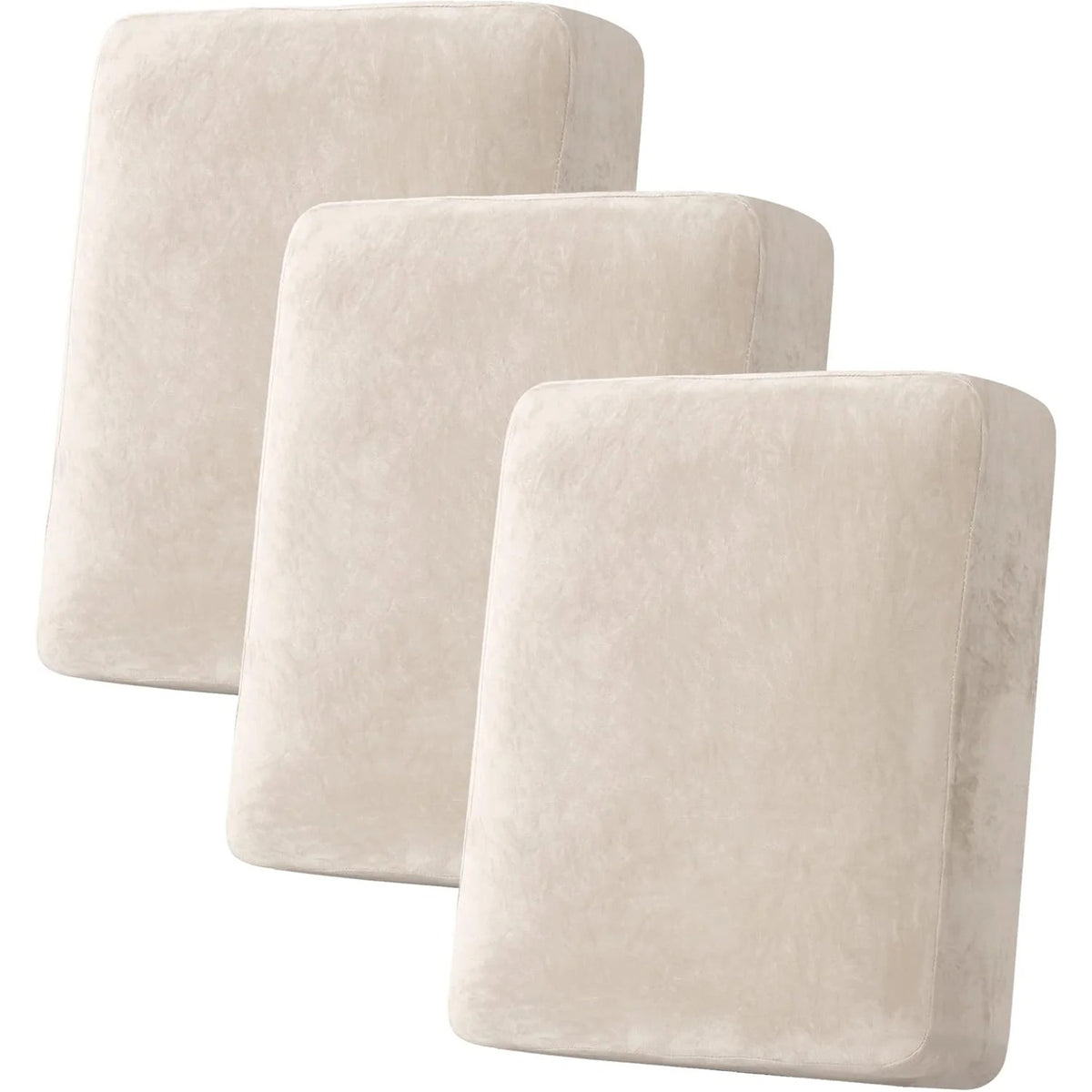 Velvet Stretch Couch Cushion Cover Plush Cushion Slipcover