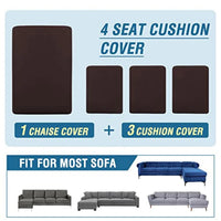 Sectional Couch Covers 3 Pieces Sofa Seat Cushion Covers L Shape Separate