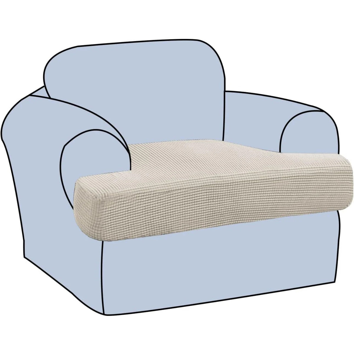 Stretch T Cushion Chair Sofa Slipcover