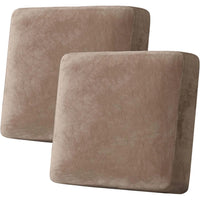 Velvet Stretch Couch Cushion Cover Plush Cushion Slipcover