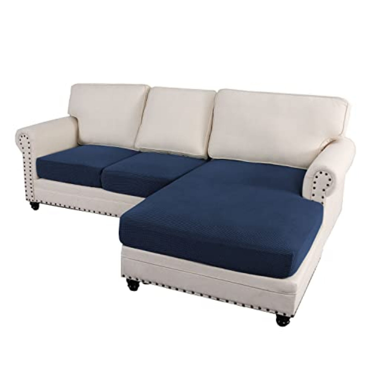 Sectional Couch Covers 3 Pieces Sofa Seat Cushion Covers L Shape Separate