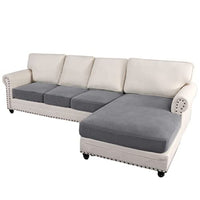 Sectional Couch Covers 3 Pieces Sofa Seat Cushion Covers L Shape Separate