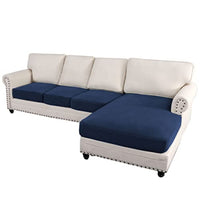 Sectional Couch Covers 3 Pieces Sofa Seat Cushion Covers L Shape Separate