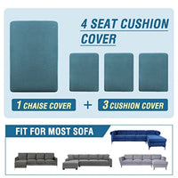 Sectional Couch Covers 3 Pieces Sofa Seat Cushion Covers L Shape Separate