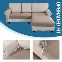 Sectional Couch Covers 3 Pieces Sofa Seat Cushion Covers L Shape Separate