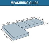 Sectional Couch Covers 3 Pieces Sofa Seat Cushion Covers L Shape Separate