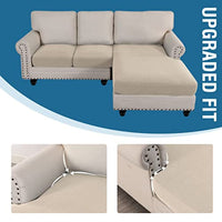 Sectional Couch Covers 3 Pieces Sofa Seat Cushion Covers L Shape Separate