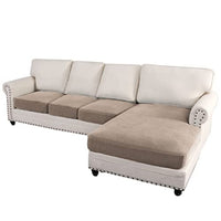 Sectional Couch Covers 3 Pieces Sofa Seat Cushion Covers L Shape Separate