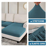 Sectional Couch Covers 3 Pieces Sofa Seat Cushion Covers L Shape Separate