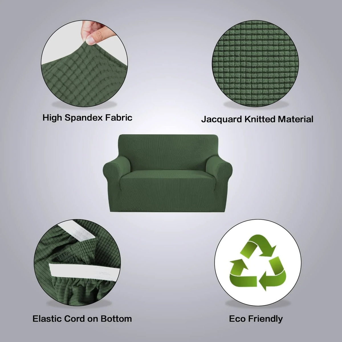 Stretch Couch Cover Loveseat Covers Cushion Couch Slipcover