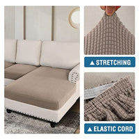 Sectional Couch Covers 3 Pieces Sofa Seat Cushion Covers L Shape Separate