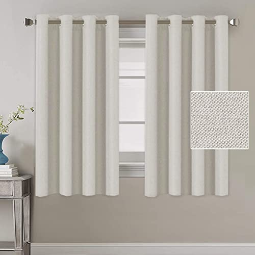 Linen Blackout Thermal Insulated Primitive Textured Grommet Curtain