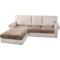 Velvet Stretch Couch Cushion Cover Plush Cushion Slipcover