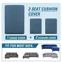Sectional Couch Covers 3 Pieces Sofa Seat Cushion Covers L Shape Separate