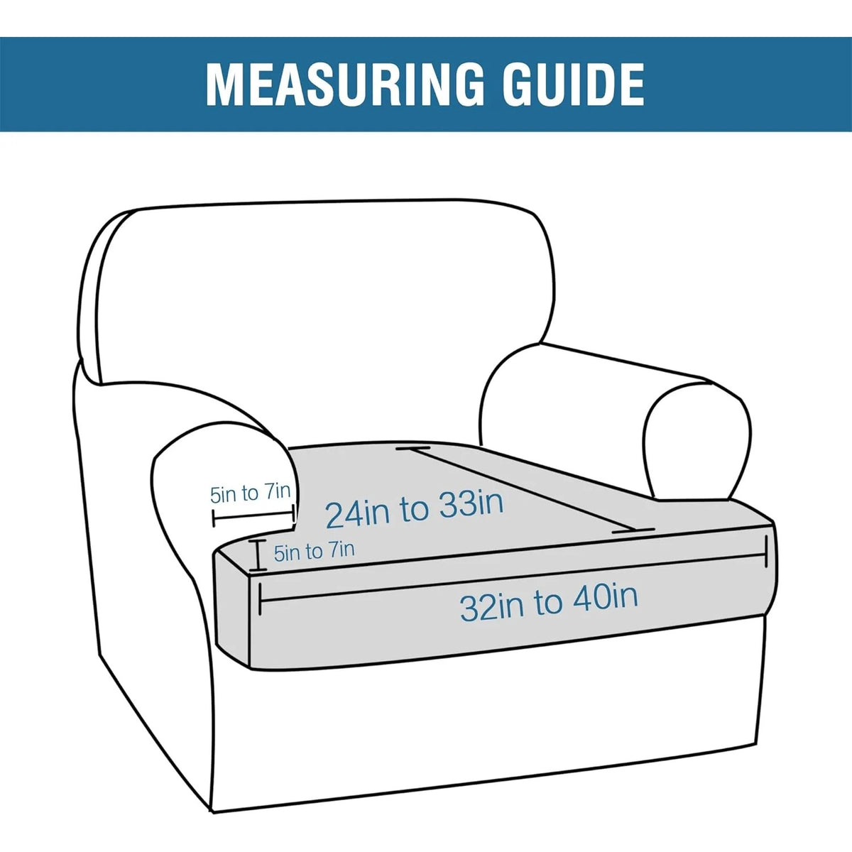 Stretch T Cushion Chair Sofa Slipcover