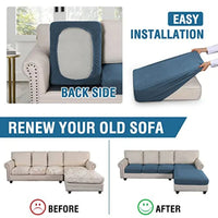 Sectional Couch Covers 3 Pieces Sofa Seat Cushion Covers L Shape Separate