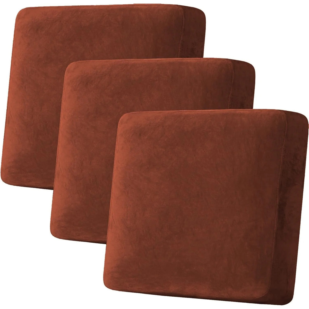 Velvet Stretch Couch Cushion Cover Plush Cushion Slipcover