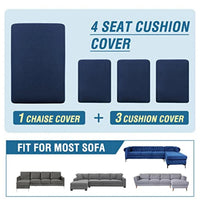 Sectional Couch Covers 3 Pieces Sofa Seat Cushion Covers L Shape Separate
