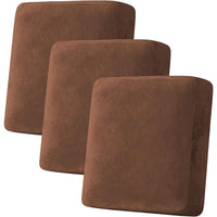 Velvet Stretch Couch Cushion Cover Plush Cushion Slipcover