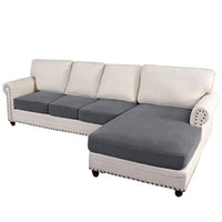Sectional Couch Covers 3 Pieces Sofa Seat Cushion Covers L Shape Separate