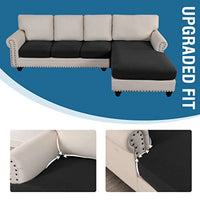 Sectional Couch Covers 3 Pieces Sofa Seat Cushion Covers L Shape Separate