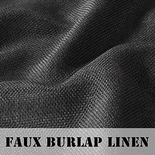 Linen Blackout Thermal Insulated Primitive Textured Grommet Curtain