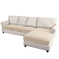 Sectional Couch Covers 3 Pieces Sofa Seat Cushion Covers L Shape Separate