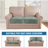 Velvet Stretch Couch Cushion Cover Plush Cushion Slipcover