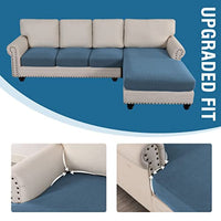 Sectional Couch Covers 3 Pieces Sofa Seat Cushion Covers L Shape Separate