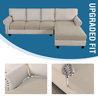 Sectional Couch Covers 3 Pieces Sofa Seat Cushion Covers L Shape Separate