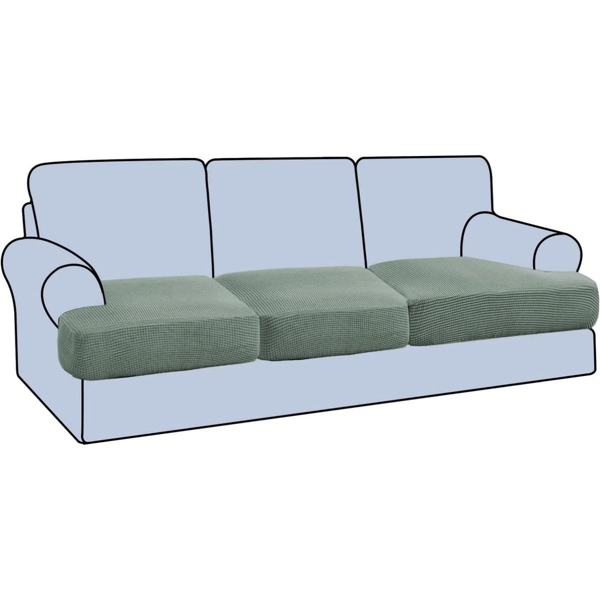 Stretch T Cushion Chair Sofa Slipcover