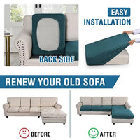 Sectional Couch Covers 3 Pieces Sofa Seat Cushion Covers L Shape Separate