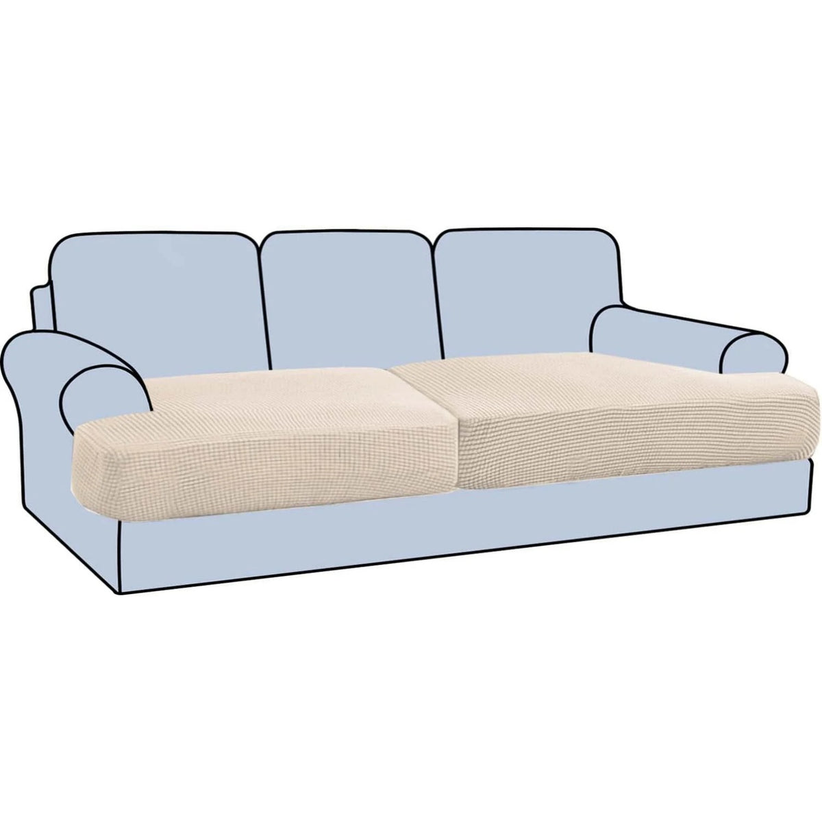 Stretch T Cushion Chair Sofa Slipcover