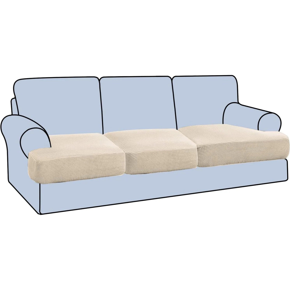 Stretch T Cushion Chair Sofa Slipcover