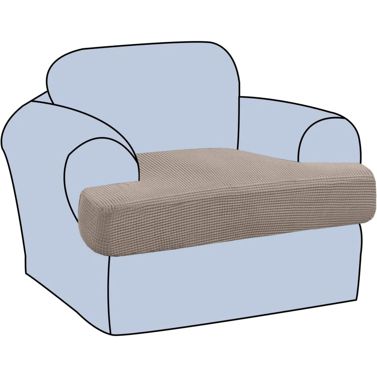 Stretch T Cushion Chair Sofa Slipcover