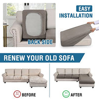 Sectional Couch Covers 3 Pieces Sofa Seat Cushion Covers L Shape Separate