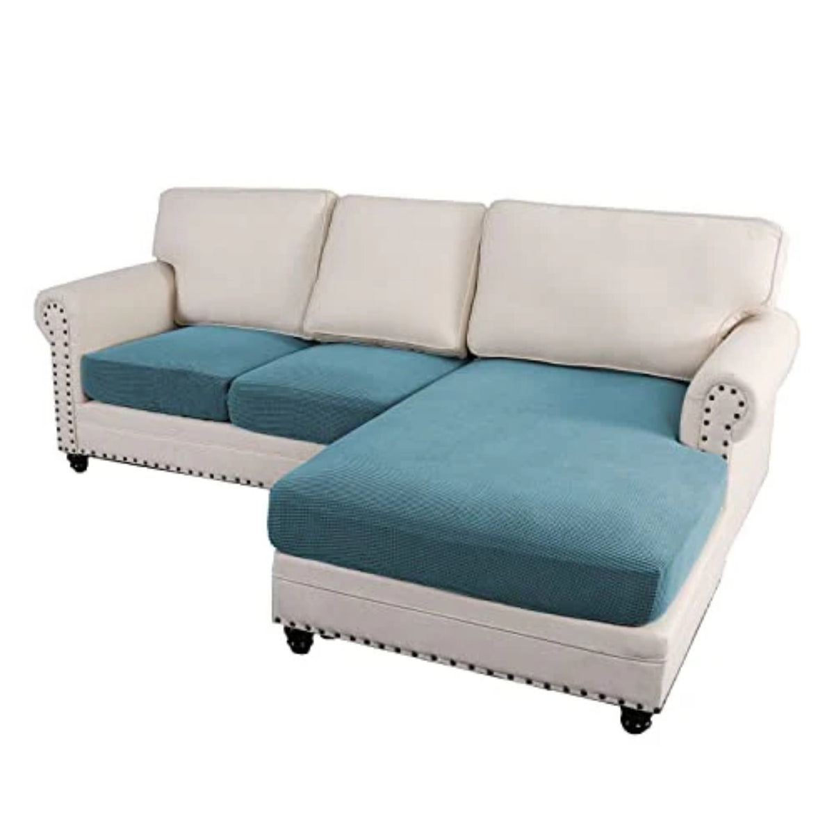 Sectional Couch Covers 3 Pieces Sofa Seat Cushion Covers L Shape Separate