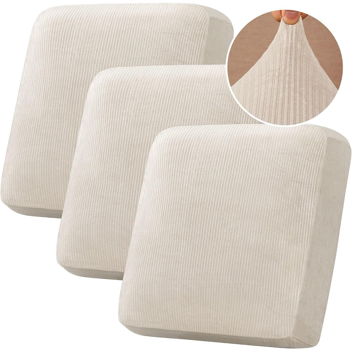 Velvet Stretch Couch Cushion Cover Plush Cushion Slipcover