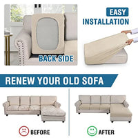 Sectional Couch Covers 3 Pieces Sofa Seat Cushion Covers L Shape Separate