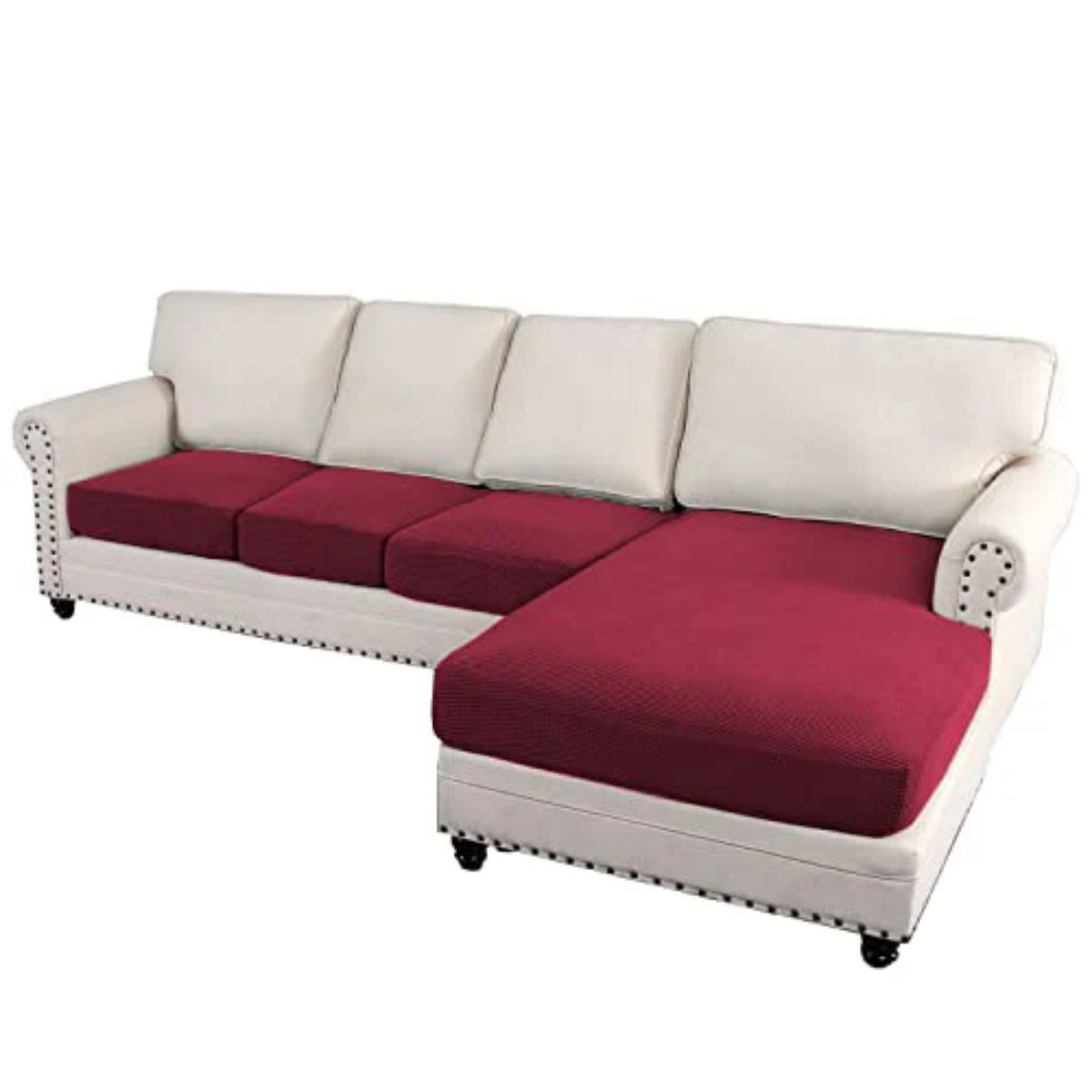 Sectional Couch Covers 3 Pieces Sofa Seat Cushion Covers L Shape Separate
