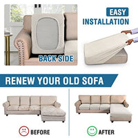 Sectional Couch Covers 3 Pieces Sofa Seat Cushion Covers L Shape Separate