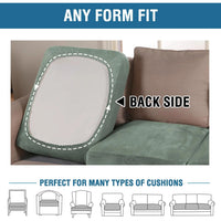 Velvet Stretch Couch Cushion Cover Plush Cushion Slipcover