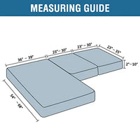 Sectional Couch Covers 3 Pieces Sofa Seat Cushion Covers L Shape Separate