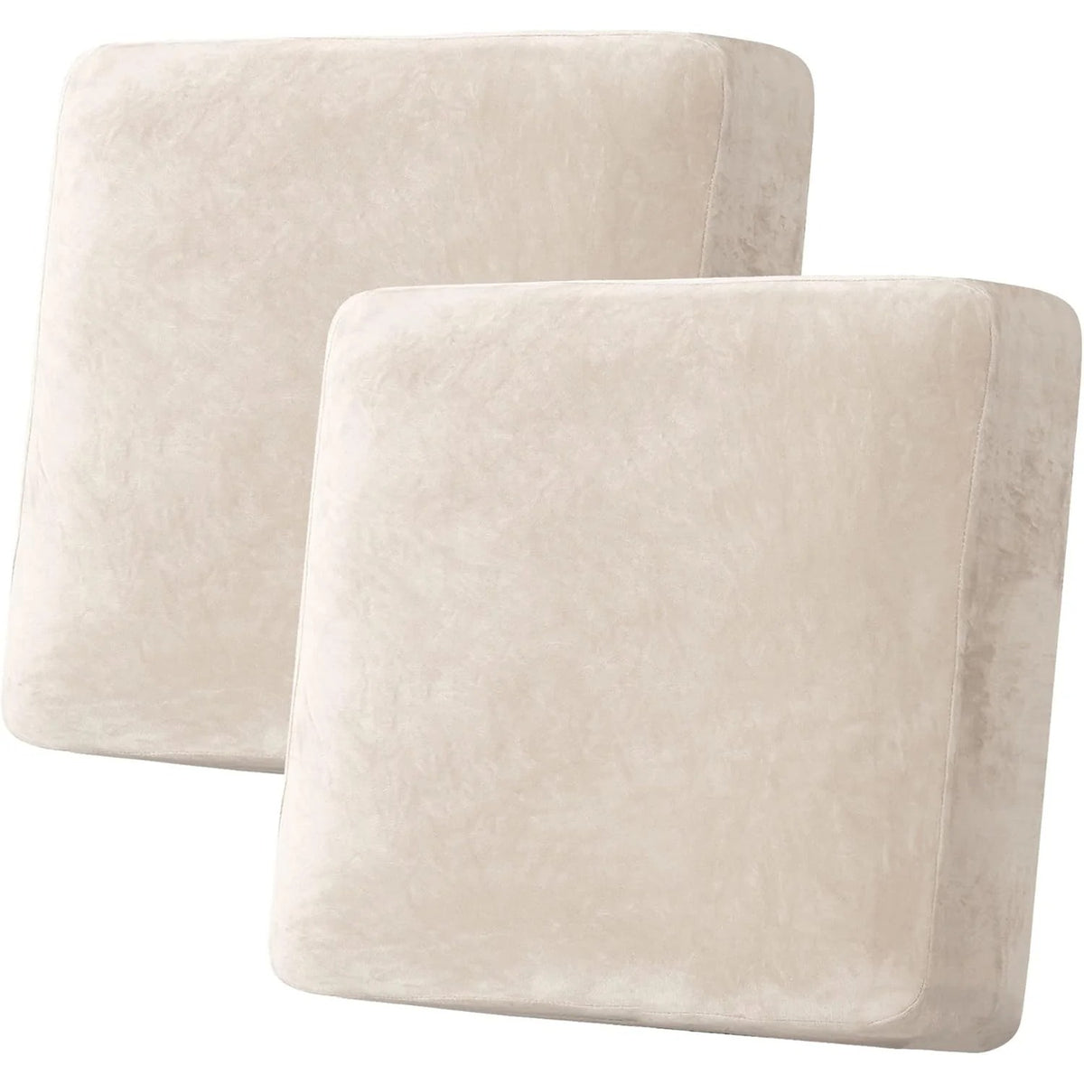 Velvet Stretch Couch Cushion Cover Plush Cushion Slipcover