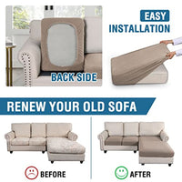 Sectional Couch Covers 3 Pieces Sofa Seat Cushion Covers L Shape Separate