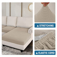 Sectional Couch Covers 3 Pieces Sofa Seat Cushion Covers L Shape Separate