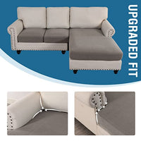 Sectional Couch Covers 3 Pieces Sofa Seat Cushion Covers L Shape Separate