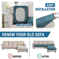 Sectional Couch Covers 3 Pieces Sofa Seat Cushion Covers L Shape Separate