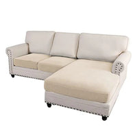 Sectional Couch Covers 3 Pieces Sofa Seat Cushion Covers L Shape Separate